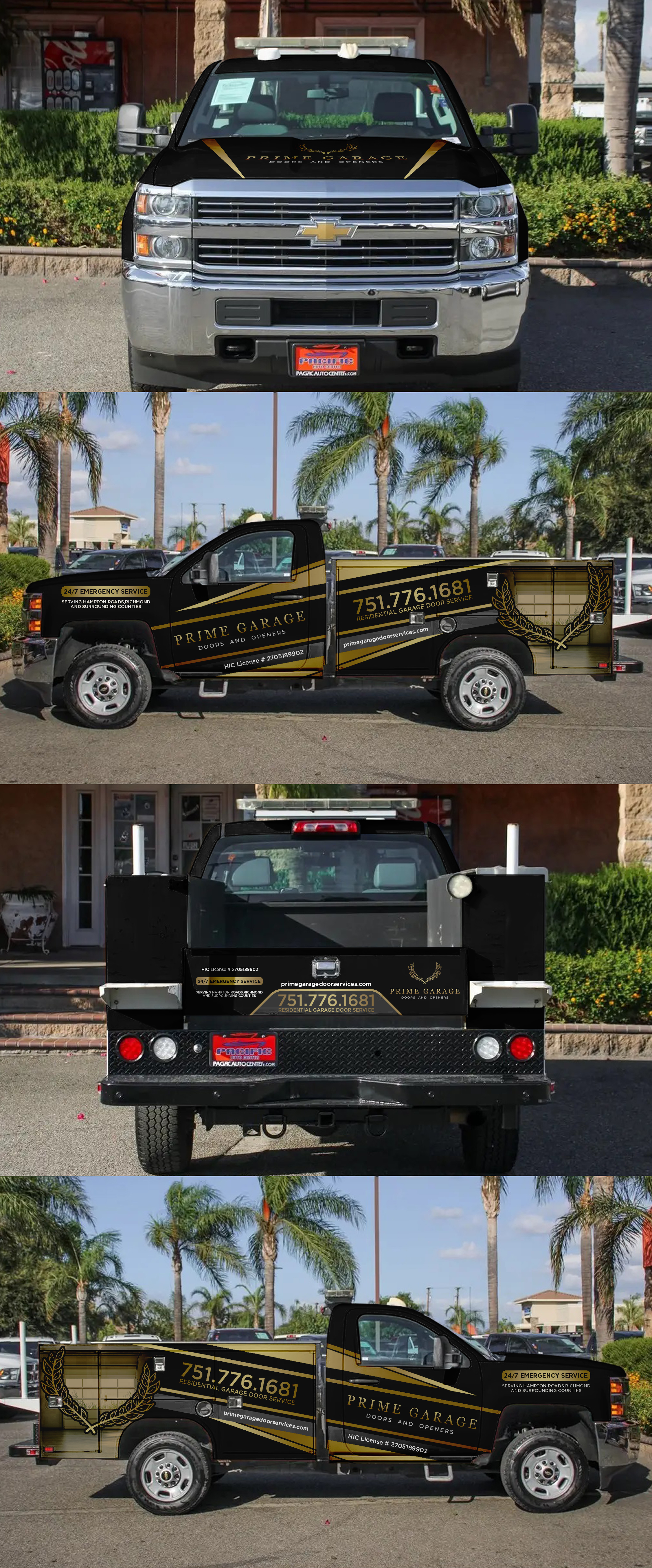 Diseño de Rotulación de Vehículo por ANGGI MAULANA PRAKOSO para Prime Garage Doors and Openers | Diseño #36294068