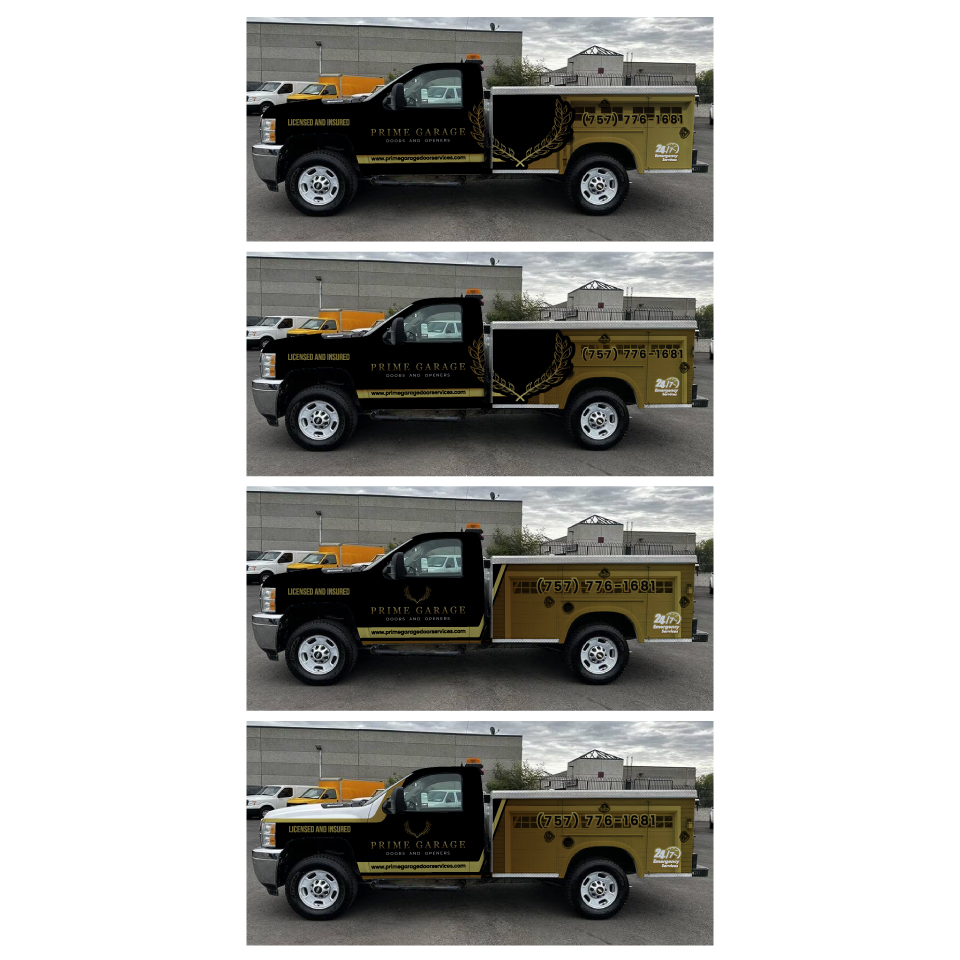 Car Wrap Design by Yoga Tri for Prime Garage Doors and Openers | Design #36288896