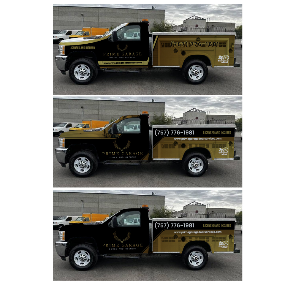 Car Wrap Design by Yoga Tri for Prime Garage Doors and Openers | Design #36288910