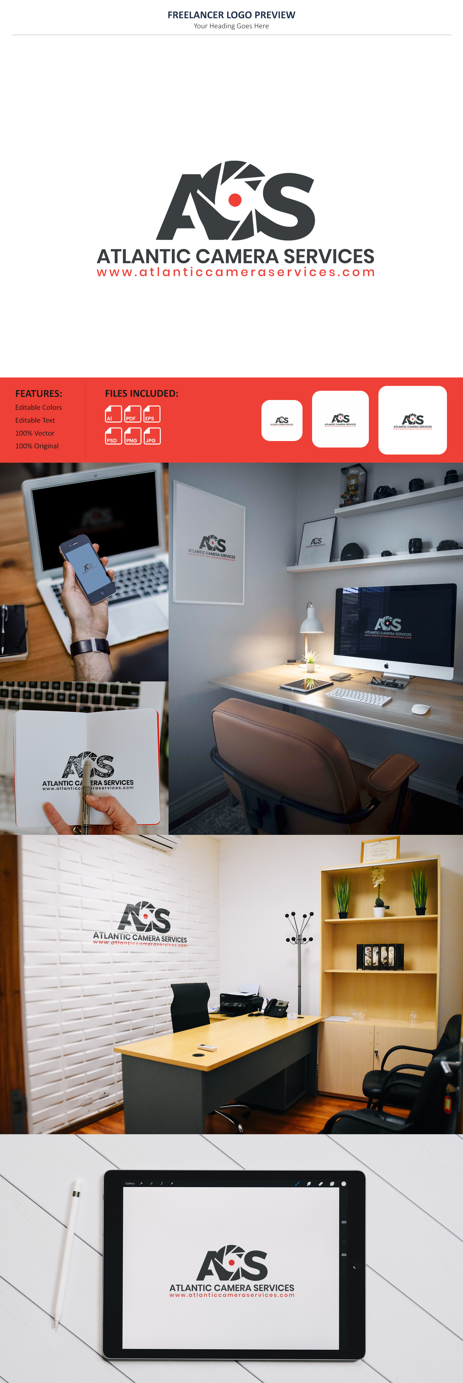 Diseño de Logo por VectorForge para Atlantic Camera Services Limited | Diseño #36300792