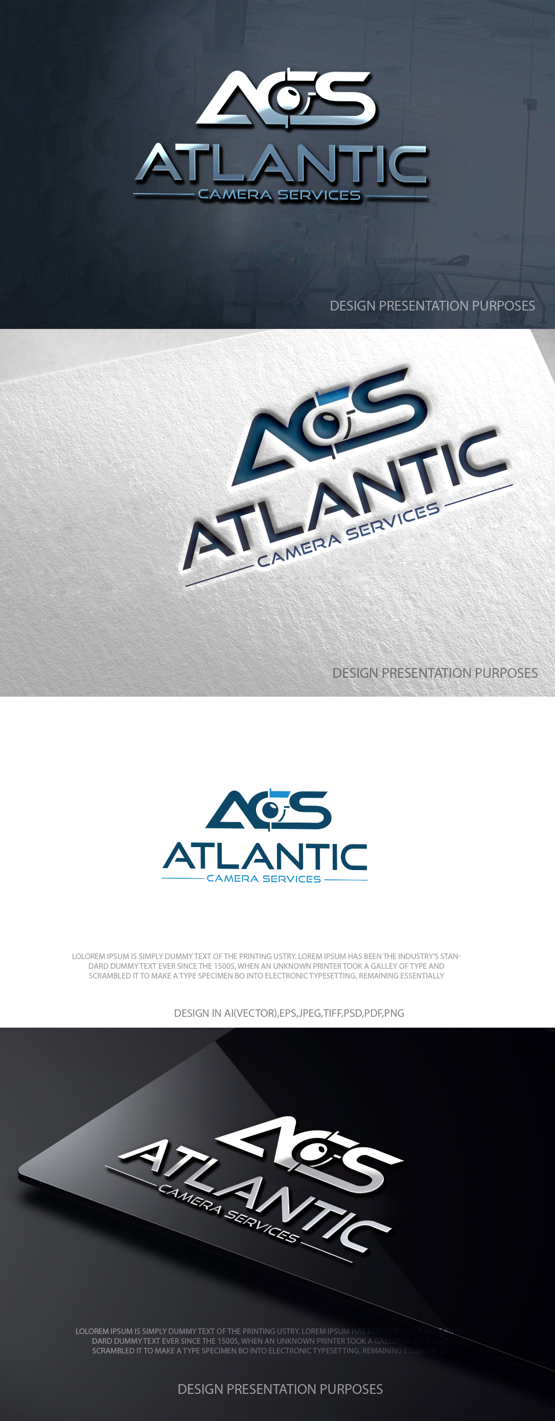 Diseño de Logo por zebronicgraphic para Atlantic Camera Services Limited | Diseño #36290600