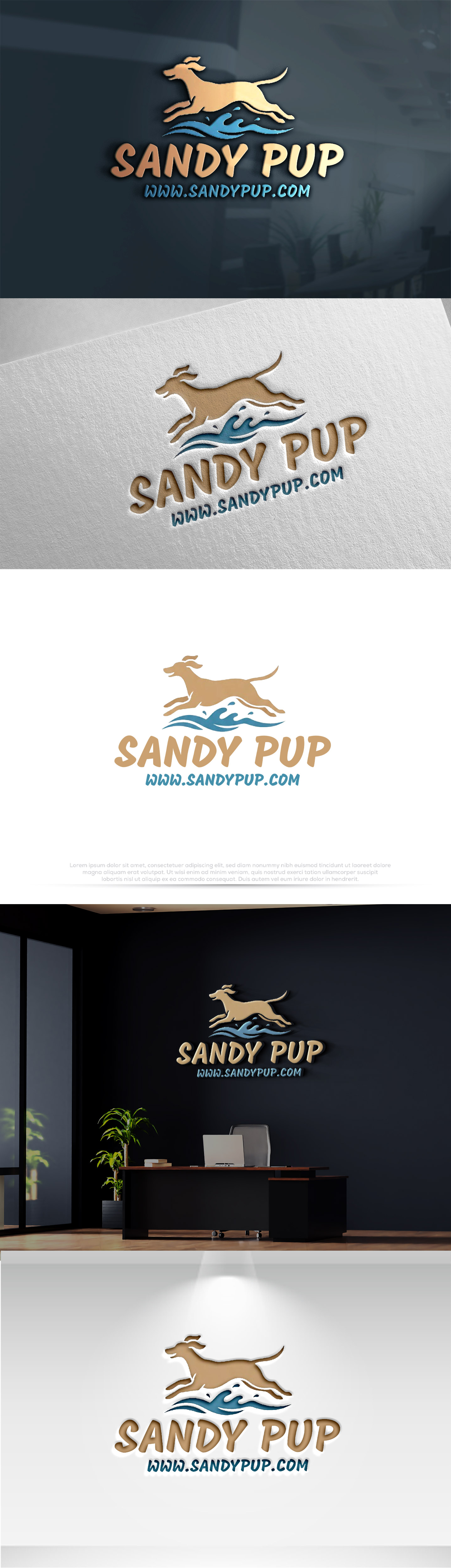 Logo Design by InkPilot_Studio™ for Sandy Pup | Design #36295667