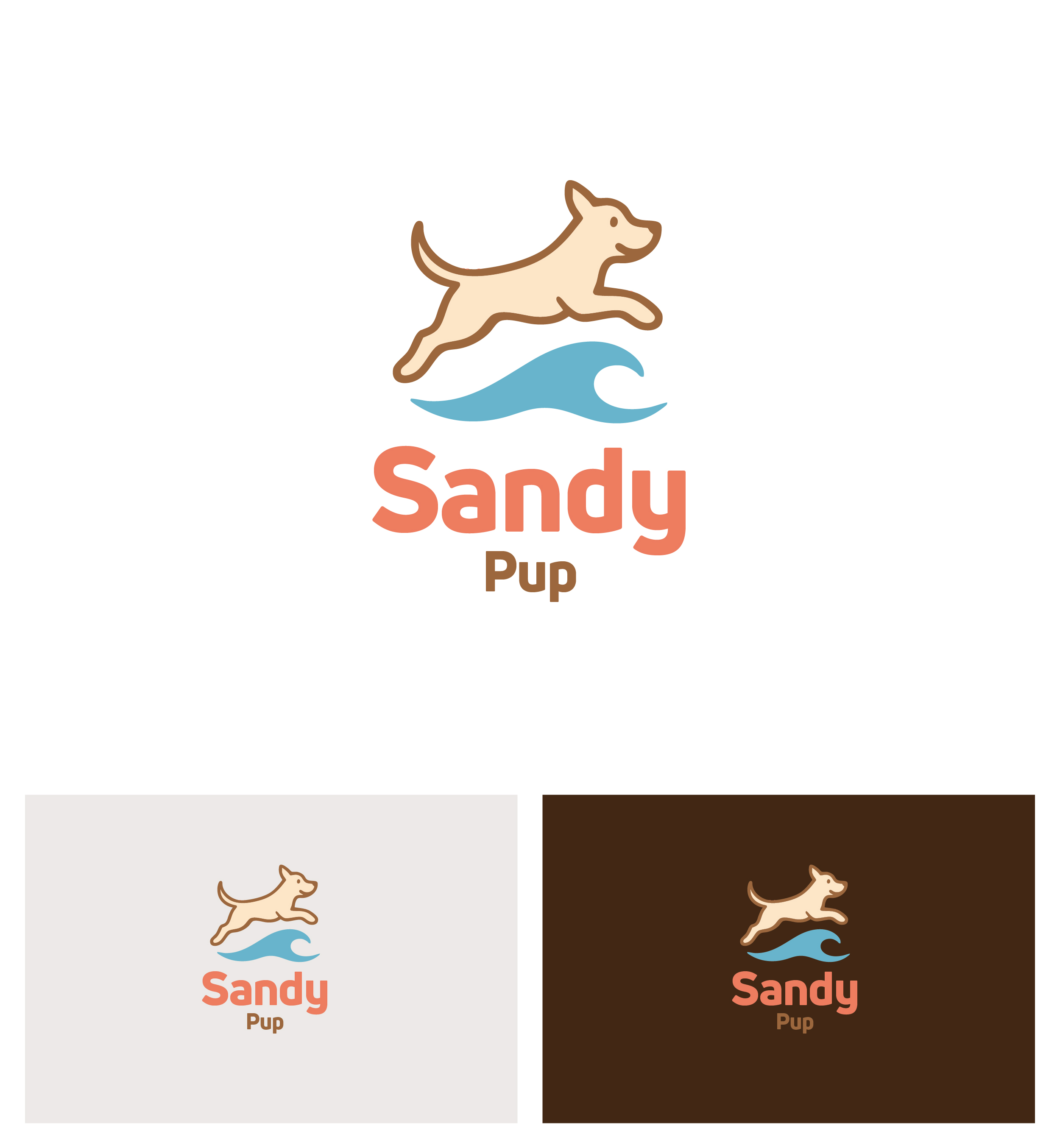 Logo Design by Afsana_Hoque for Sandy Pup | Design #36294933