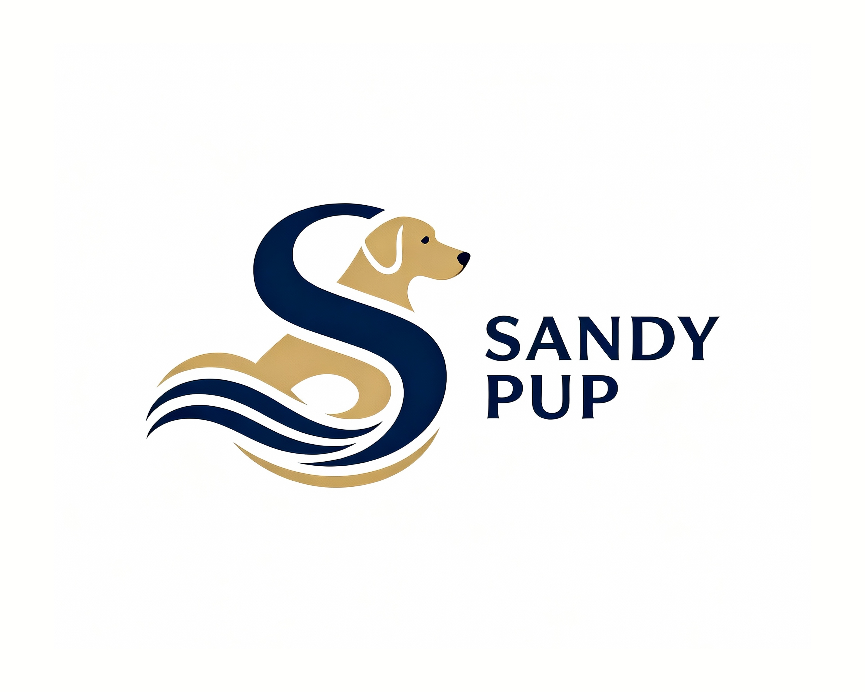 Logo Design by Stone Black for Sandy Pup | Design #36292725