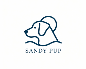 Logo Design by Stone Black for Sandy Pup | Design: #36292726