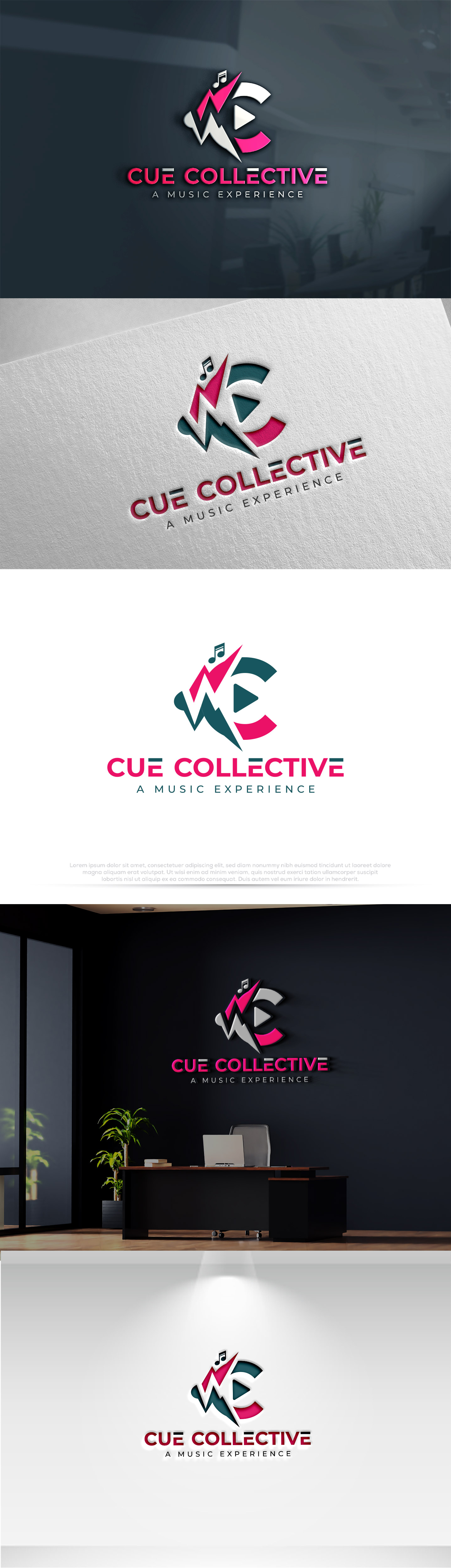 Diseño de Logo por Pilot_DesignR™ para Cue Collective Music | Diseño #36295571