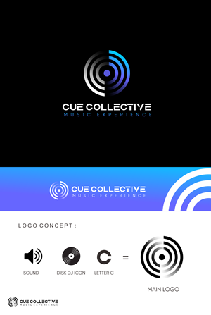 Design de Logo par Pixelation pour Cue Collective Music | Design #36296827