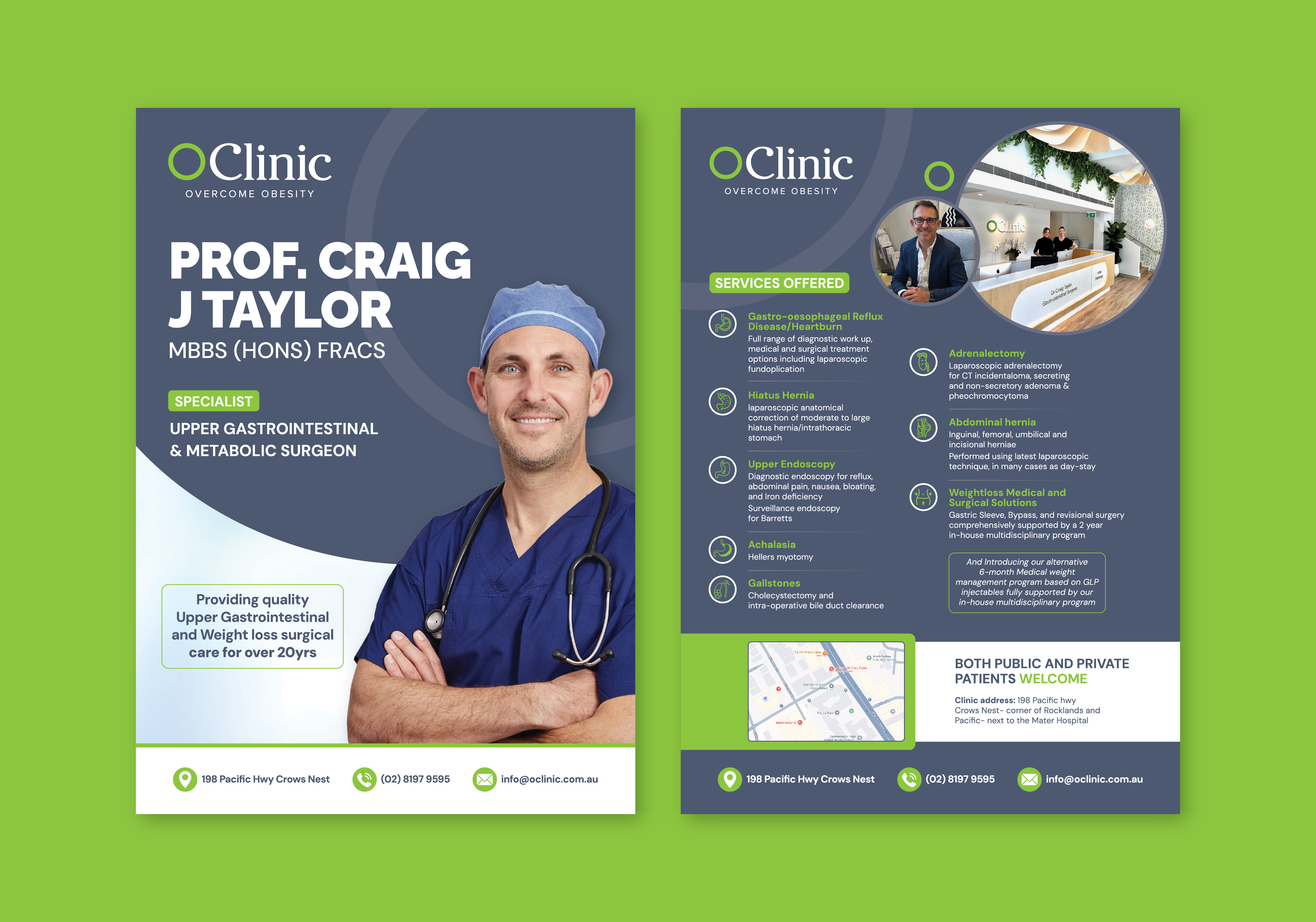 Diseño de Flyer por CRE.TIVE para OClinic | Diseño #36307257