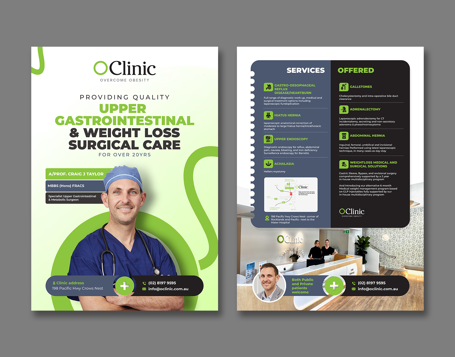 Diseño de Flyer por debdesign para OClinic | Diseño #36299259