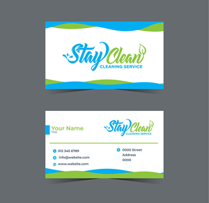 Business Card Design by Thati Designs for Stay Clean Cleaning Service  | Design: #36296824