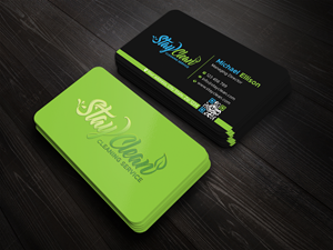 Business Card Design by Expert Bappy for Stay Clean Cleaning Service  | Design: #36293706