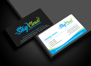 Business Card Design by Sun Moon Graphic Designer for Stay Clean Cleaning Service  | Design #36296833
