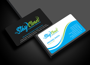 Business Card Design by Sun Moon Graphic Designer for Stay Clean Cleaning Service  | Design: #36296834