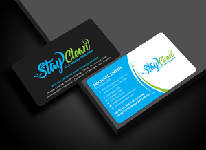 Business Card Design by Sun Moon Graphic Designer for Stay Clean Cleaning Service  | Design: #36296835
