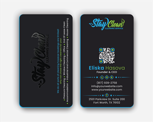 Business Card Design by DesignerShahadat for Stay Clean Cleaning Service  | Design: #36297073