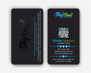 Business Card Design by DesignerShahadat for Stay Clean Cleaning Service  | Design: #36297074