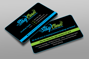 Business Card Design by freelancer75 for Stay Clean Cleaning Service  | Design: #36294003