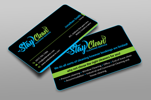 Business Card Design by freelancer75 for Stay Clean Cleaning Service  | Design: #36294045
