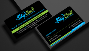 Business Card Design by freelancer75 for Stay Clean Cleaning Service  | Design: #36294093