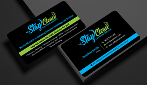 Business Card Design by freelancer75 for Stay Clean Cleaning Service  | Design: #36294104