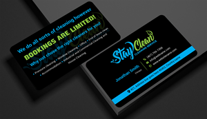 Business Card Design by freelancer75 for Stay Clean Cleaning Service  | Design: #36294829