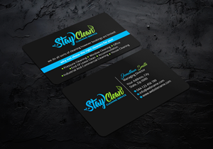 Business Card Design by LAXMI DESIGNHUB for Stay Clean Cleaning Service  | Design: #36297550