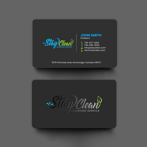 Design de Carte de Visite par chandrayaan.creative pour Stay Clean Cleaning Service  | Design : #36297007
