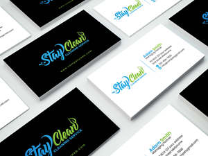 Business Card Design by SL Designer for Stay Clean Cleaning Service  | Design: #36293835