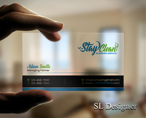 Business Card Design by SL Designer for Stay Clean Cleaning Service  | Design: #36293840