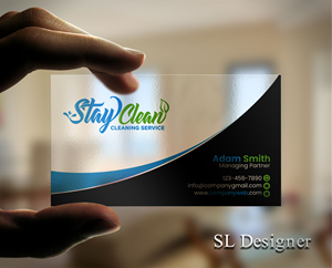 Business Card Design by SL Designer for Stay Clean Cleaning Service  | Design: #36293841