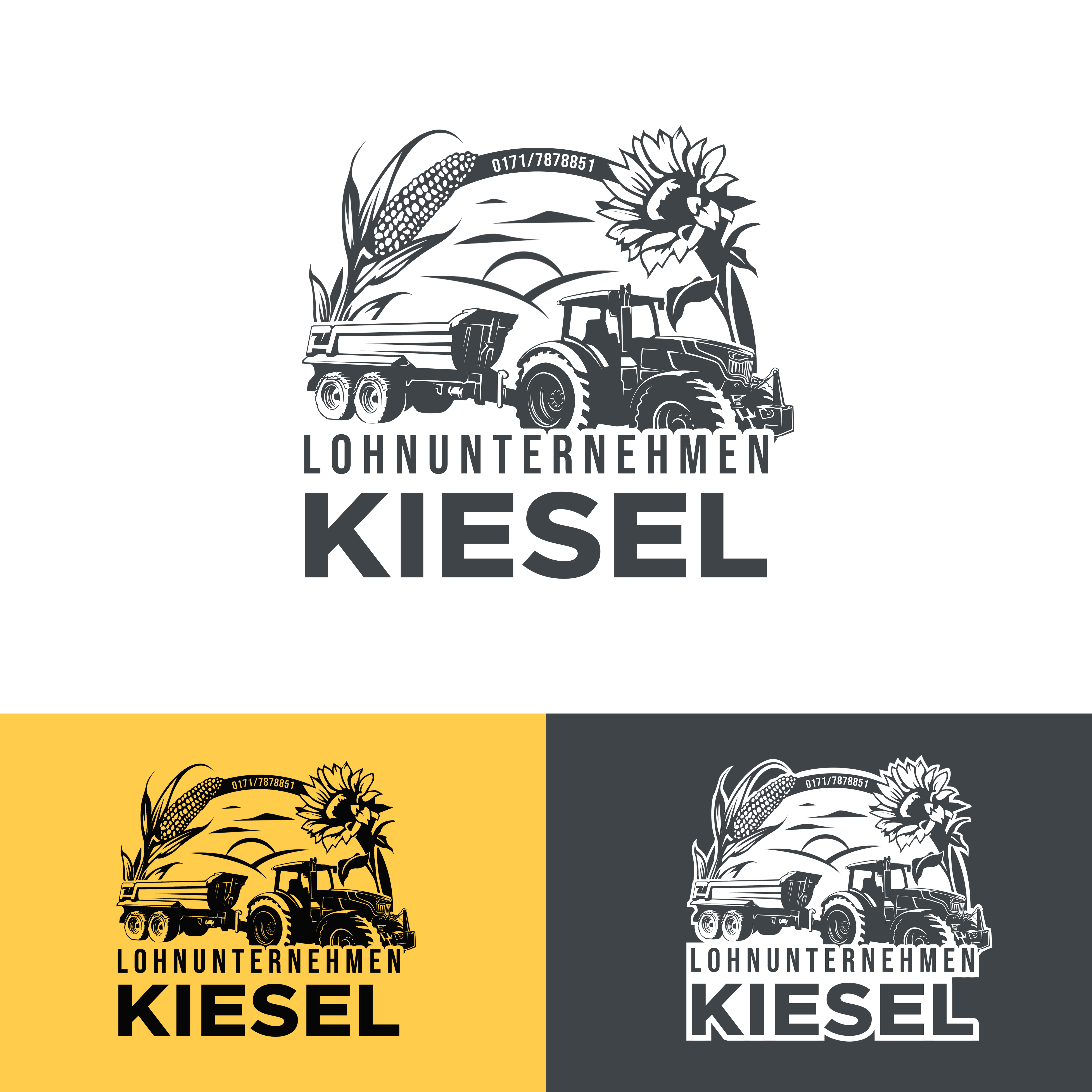 Diseño de Logo por Alaeisnz para Lohnunternehmen Kiesel | Diseño #36314226