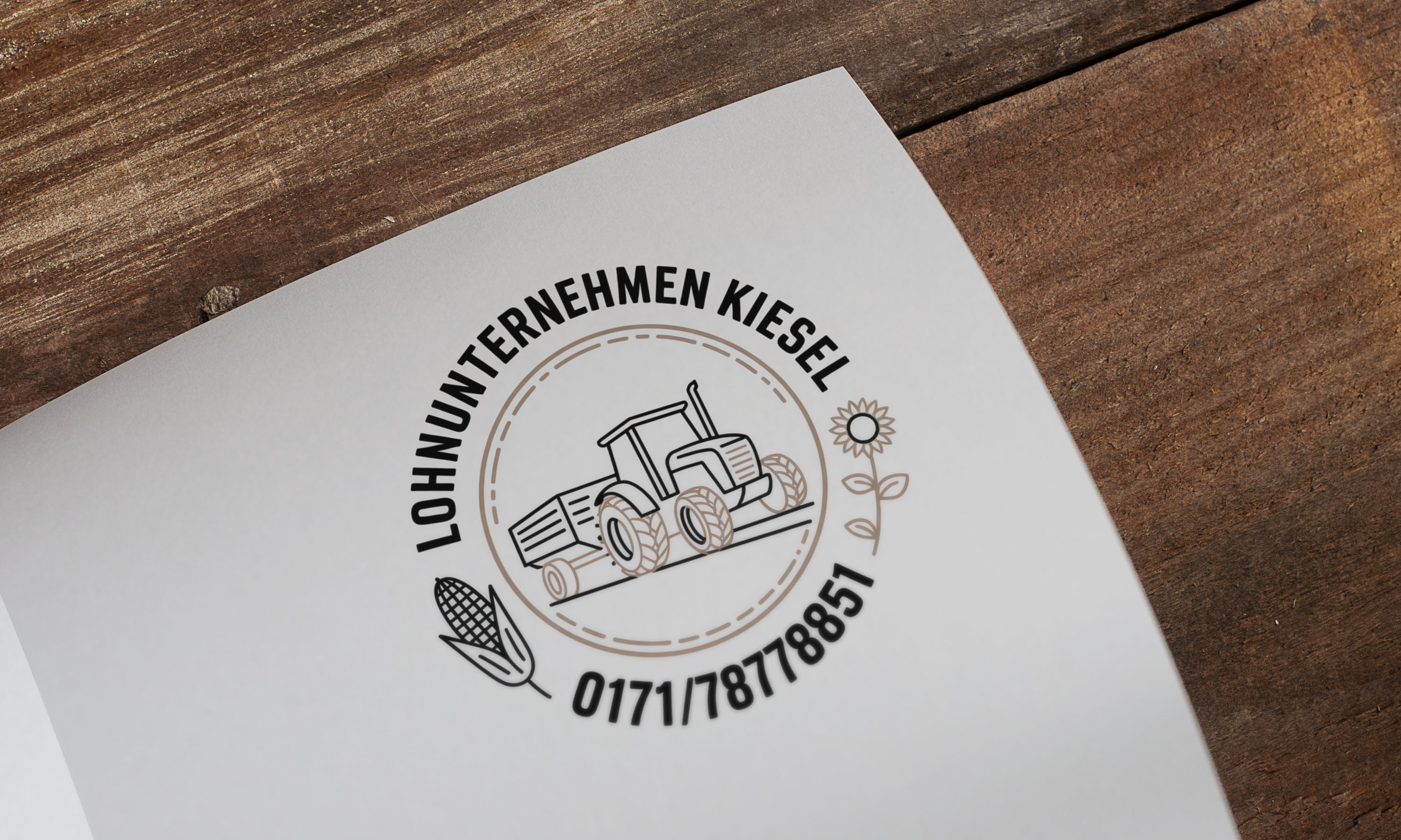 Logo Design by Loin008 for Lohnunternehmen Kiesel | Design #36303936