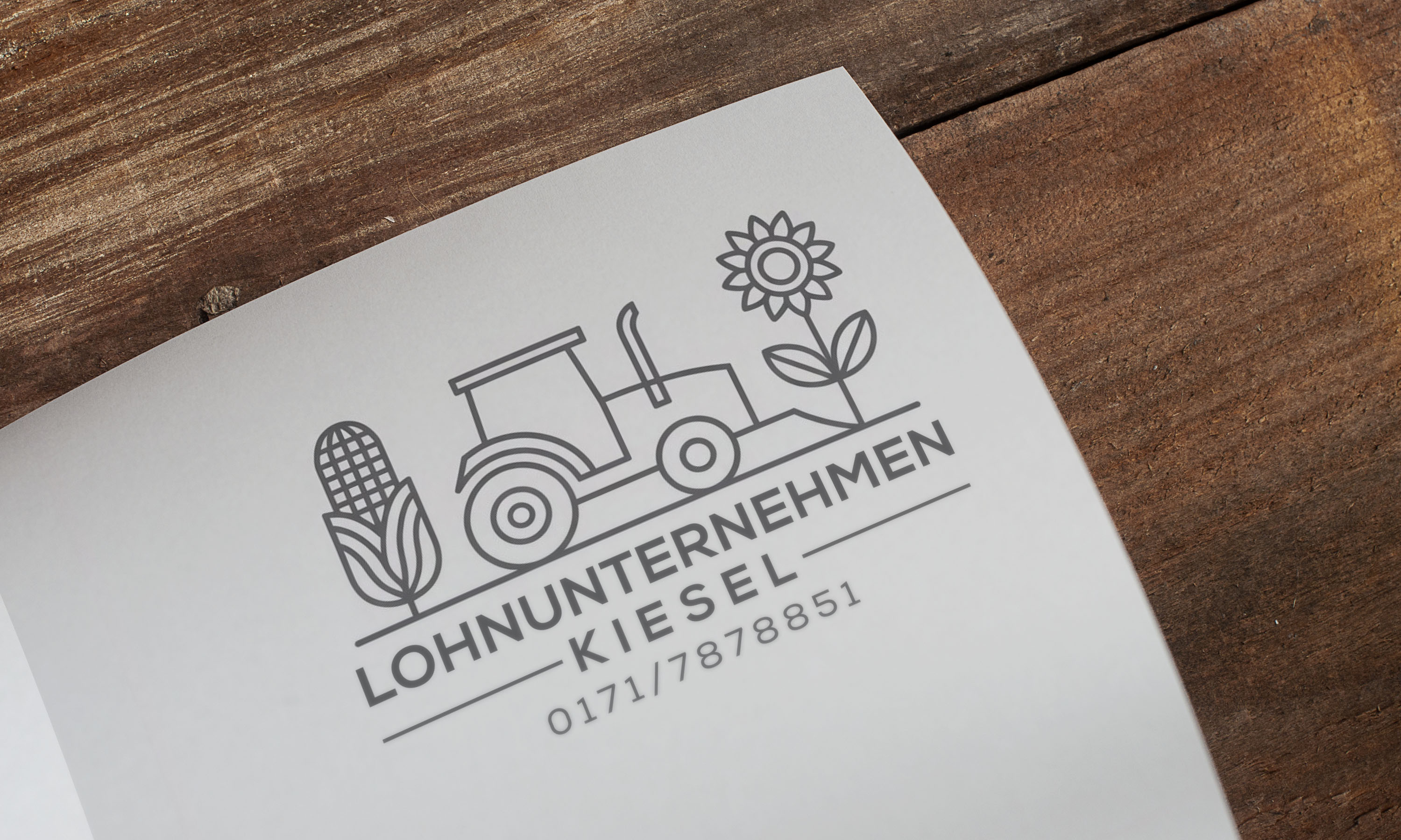 Logo Design by Loin008 for Lohnunternehmen Kiesel | Design #36303940