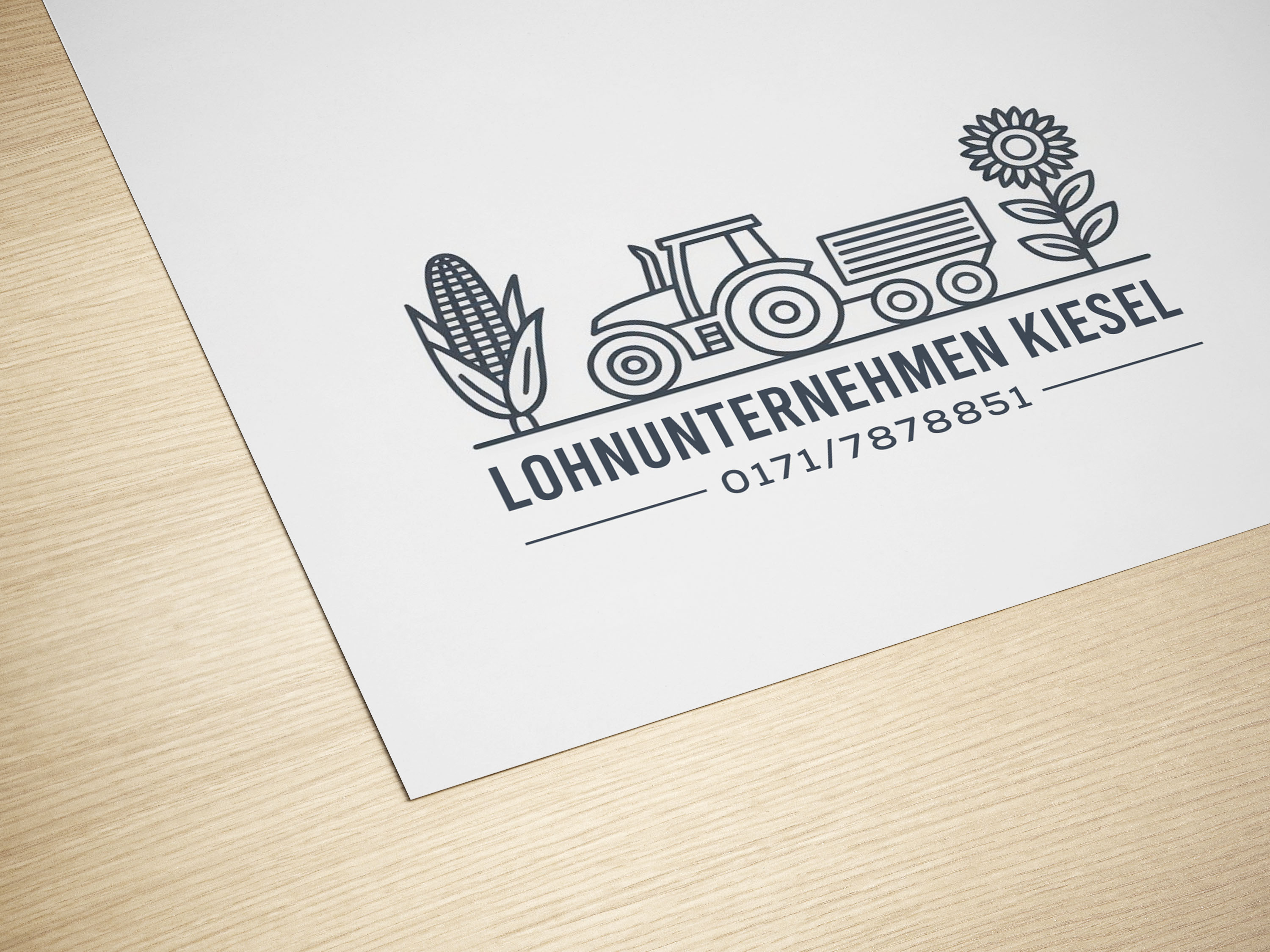 Logo Design by su-san for Lohnunternehmen Kiesel | Design #36304035