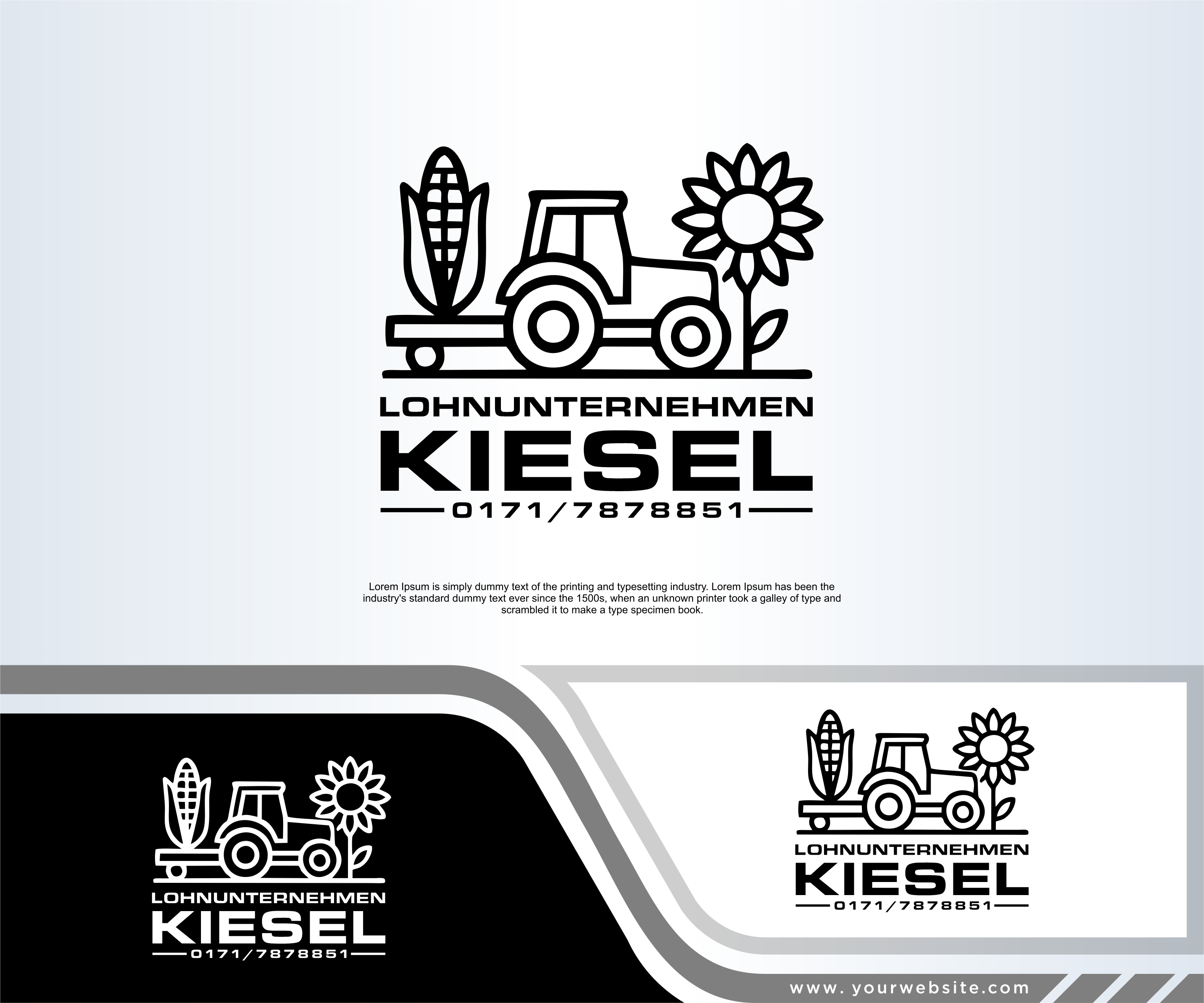 Logo Design by dobleh_creative for Lohnunternehmen Kiesel | Design #36296154