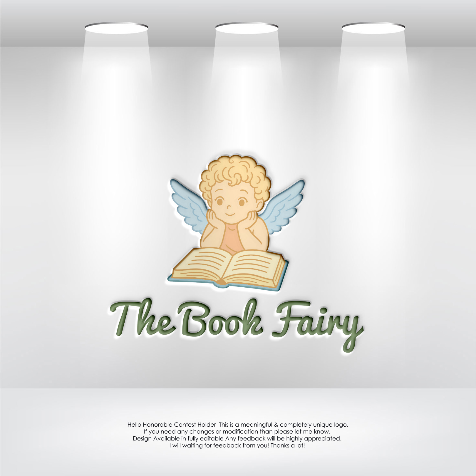 Diseño de Logo por LogoEon para The Book Fairy LLC | Diseño #36301906