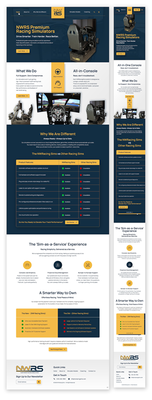 Web Design par pb pour Northwest Racing Simulators LLC | Design : #36331251