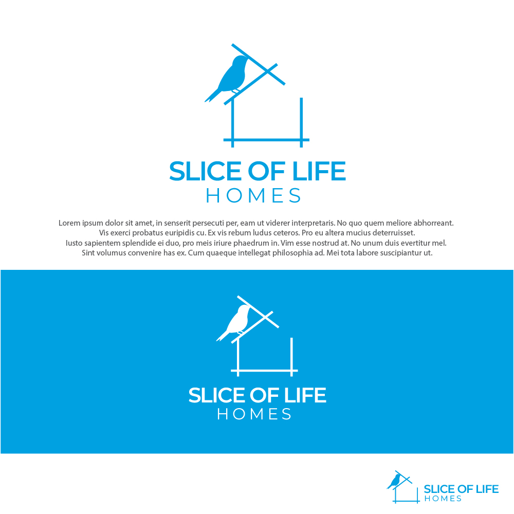 Logo Design by farady for Slice Of Life Homes  | Design #36302135