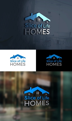Logo Design by S.H Designs for Slice Of Life Homes  | Design: #36307592