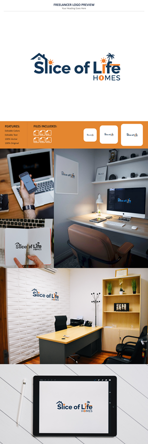 Logo Design by VectorForge for Slice Of Life Homes  | Design: #36307360
