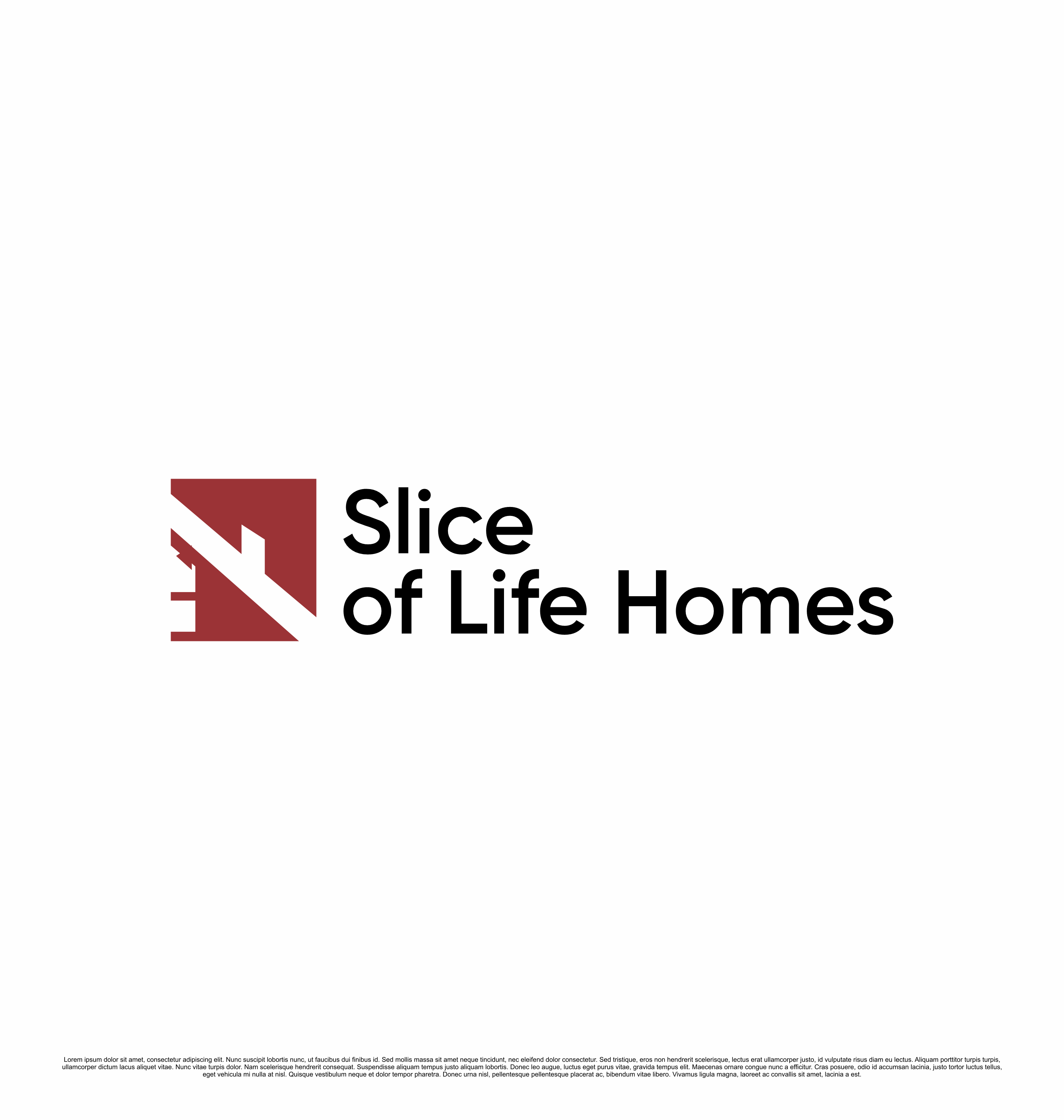 Logo Design by saesean for Slice Of Life Homes  | Design #36306481