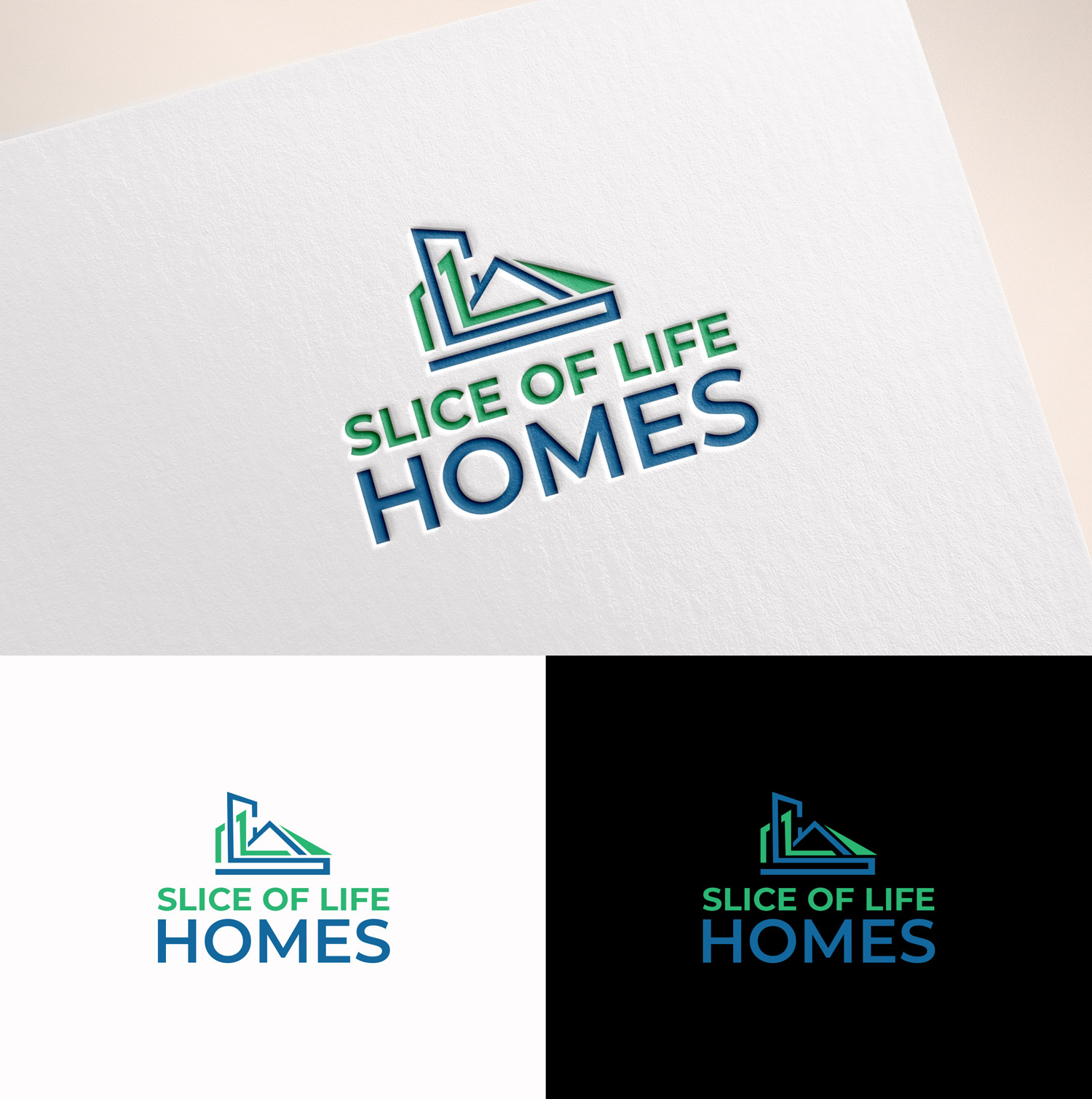 Logo Design by M Art & Design for Slice Of Life Homes  | Design #36304485