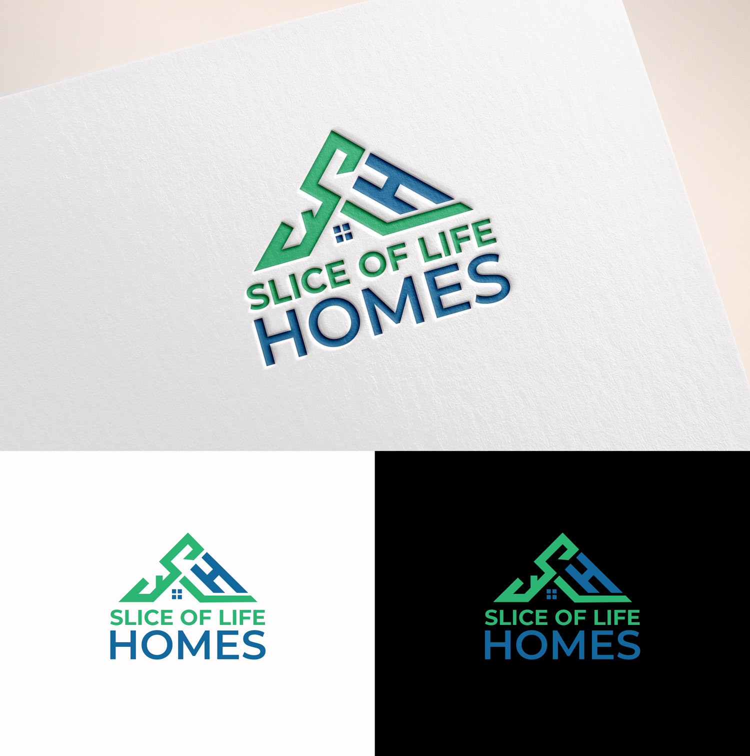 Logo Design by M Art & Design for Slice Of Life Homes  | Design #36304692