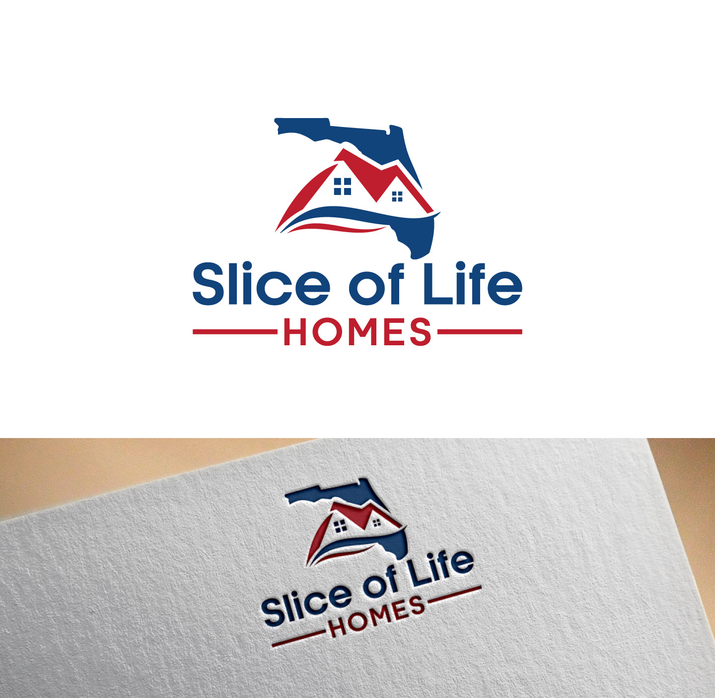 Logo Design by rass07 for Slice Of Life Homes  | Design #36306178