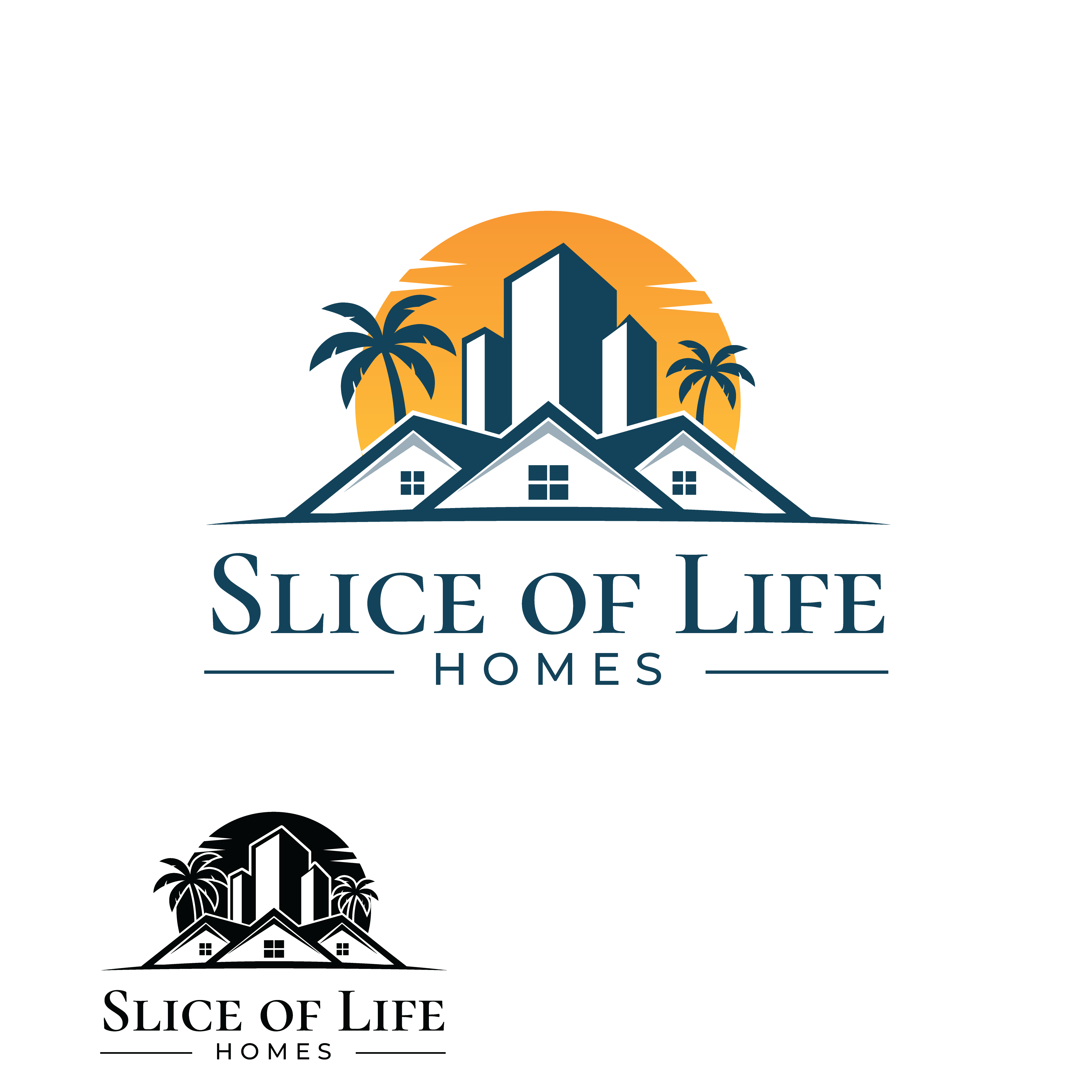 Logo Design by Casey Kelechi for Slice Of Life Homes  | Design #36338846