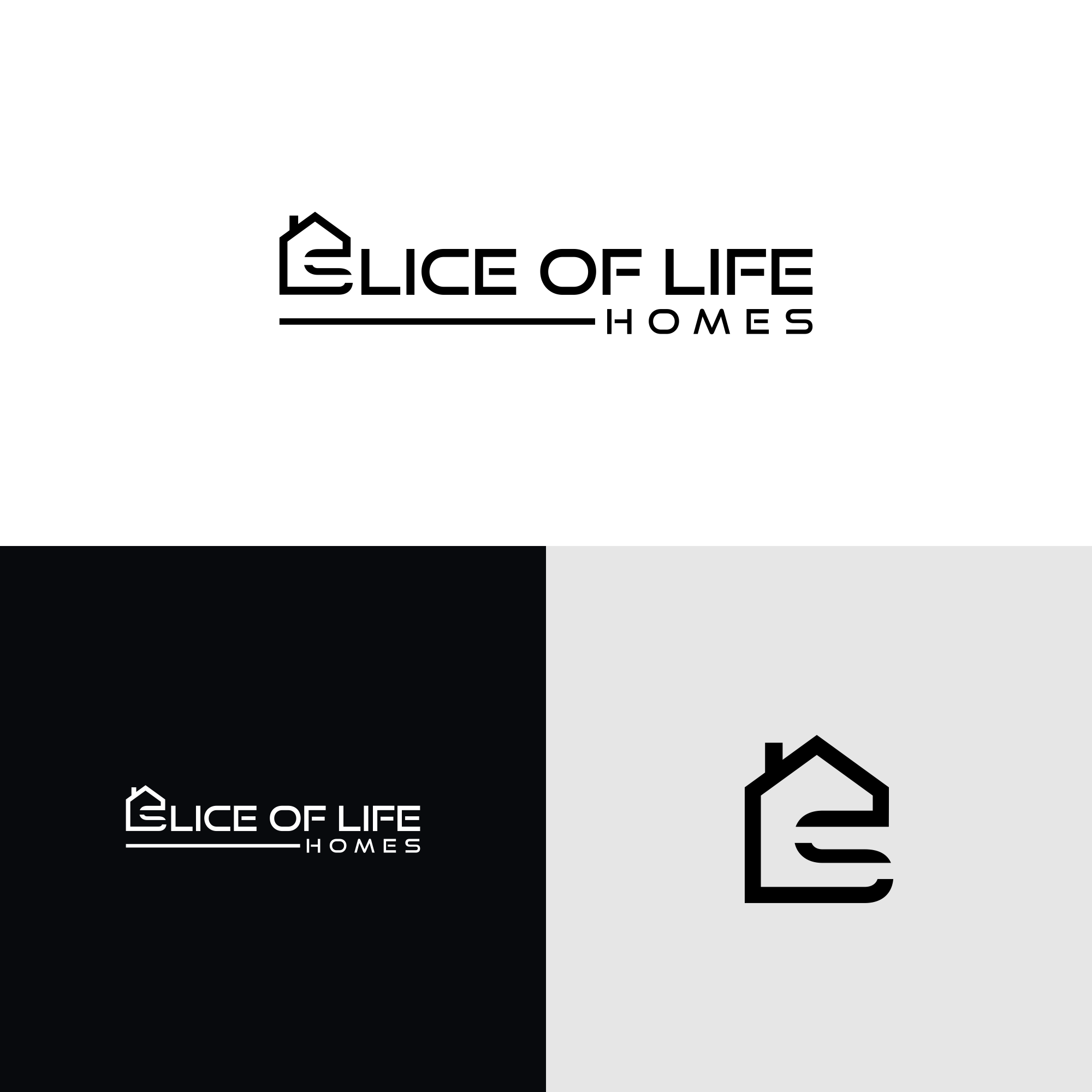 Logo Design by ni9 for Slice Of Life Homes  | Design #36311585