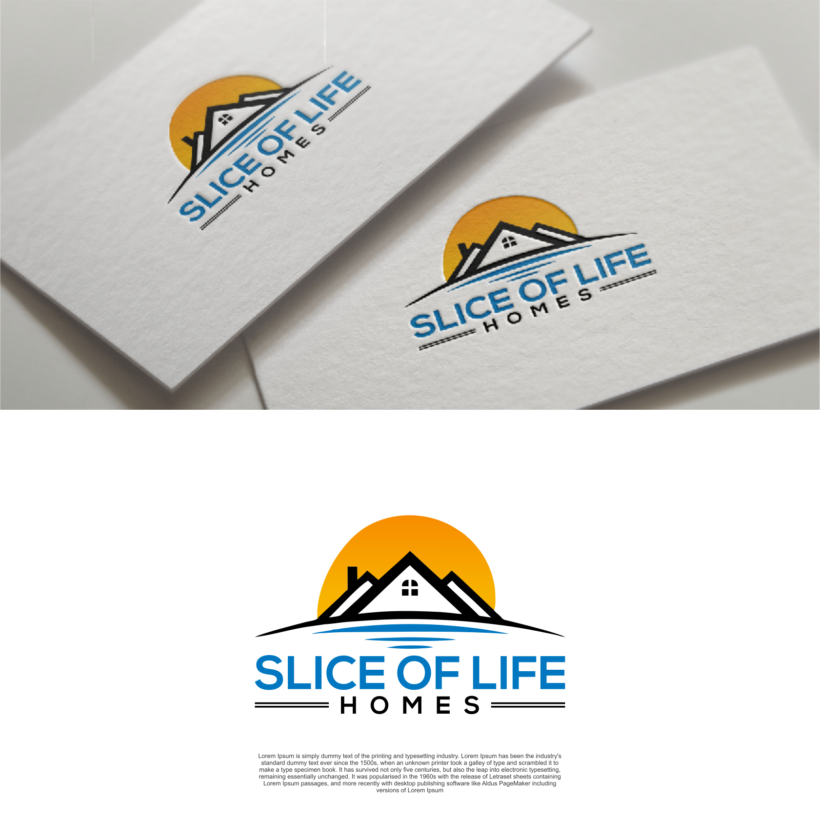 Logo Design by diego costa for Slice Of Life Homes  | Design #36307155