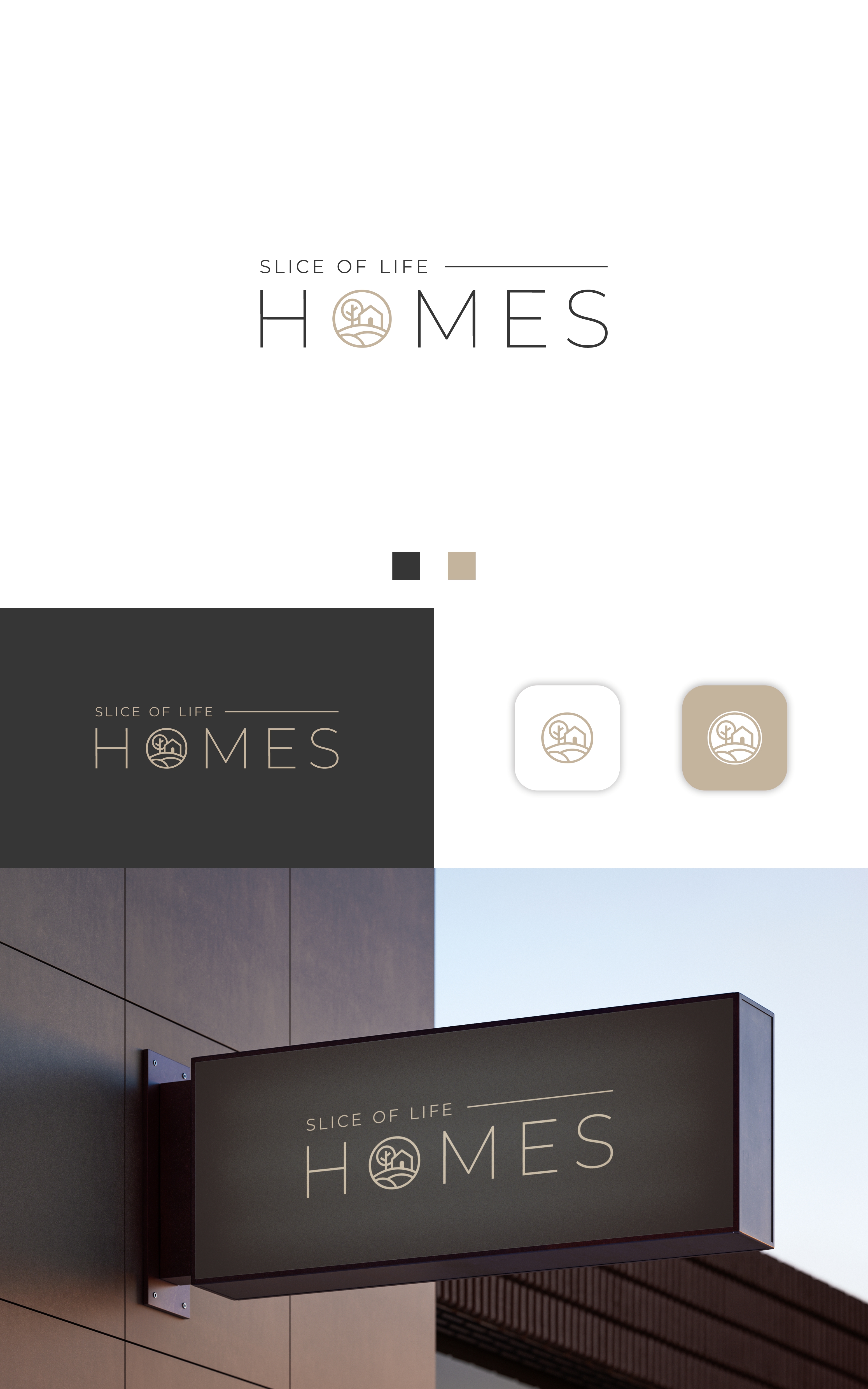 Logo Design by Dell_a.Design for Slice Of Life Homes  | Design #36304552