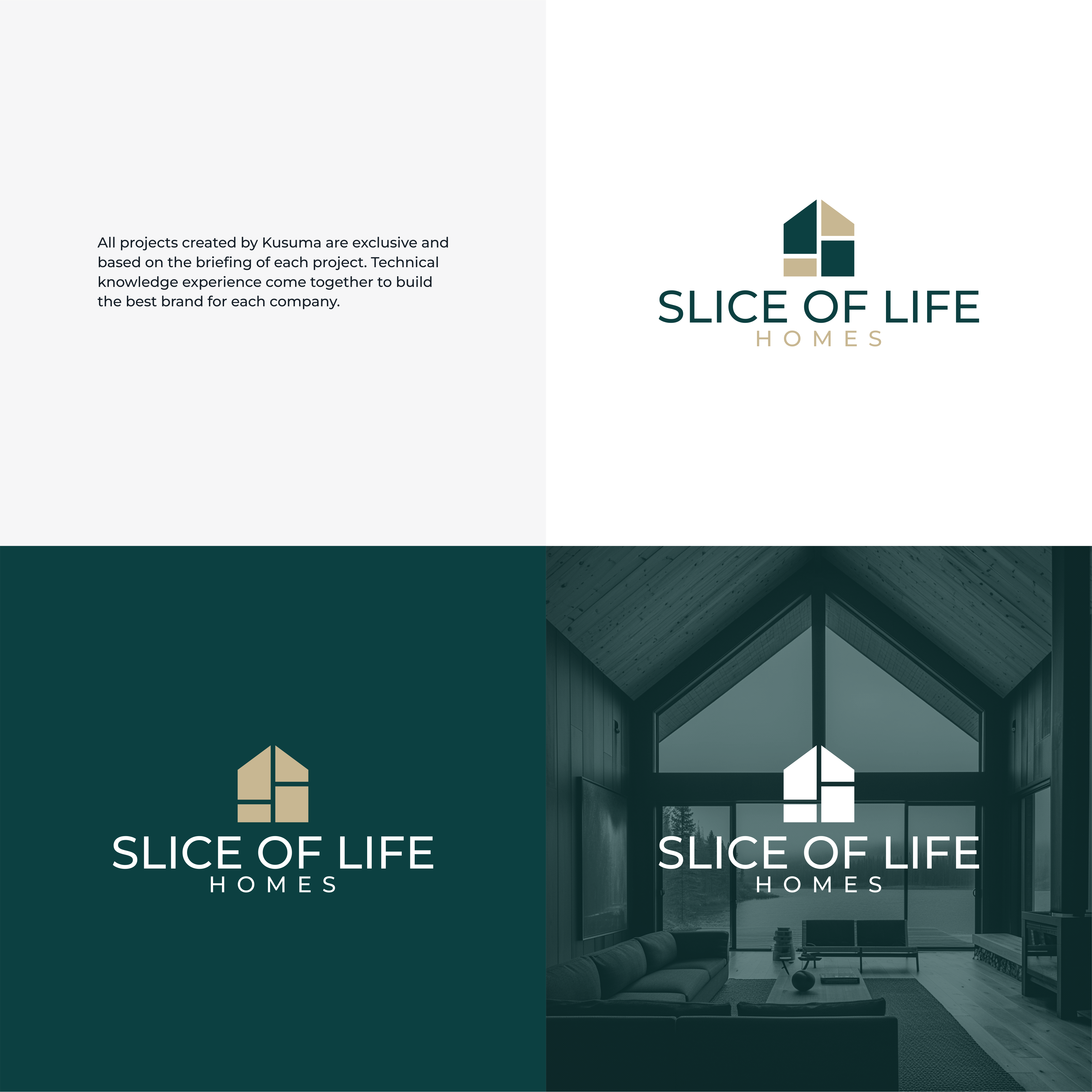 Logo Design by Kusuma Studio for Slice Of Life Homes  | Design #36303847
