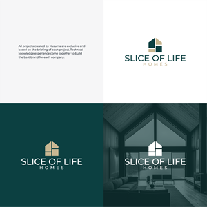 Logo Design by Kusuma Studio for Slice Of Life Homes  | Design: #36303847